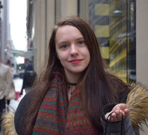 Portrait of a smiling young woman