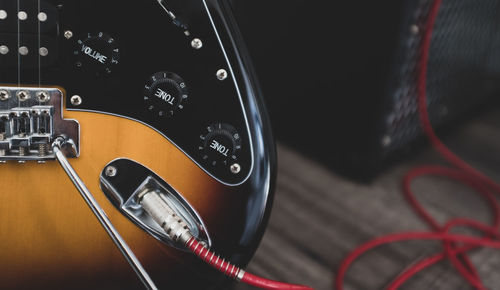 Close-up of guitar