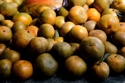 Full frame shot of fruits for sale in market