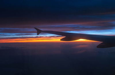 Aerial view of cloudscape