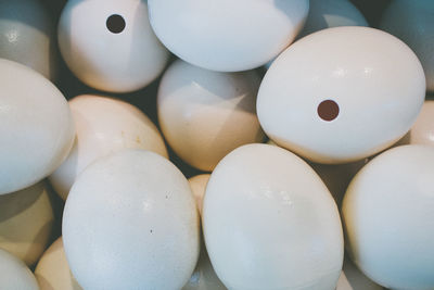 Full frame shot of eggs