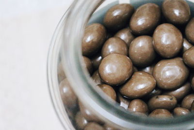 Directly above shot of coffee beans