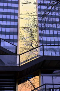 Low angle view of modern building against sky