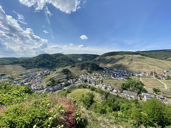 Panoramic view of landscape against sky