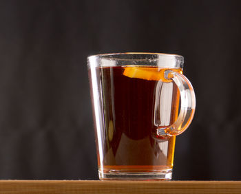 Close-up of drink on table