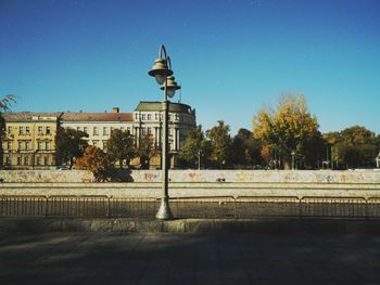 Built structure against clear blue sky