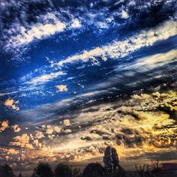 Low angle view of cloudy sky