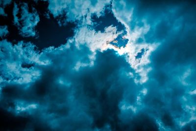 Low angle view of clouds in sky