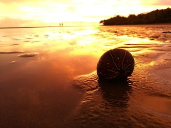 Sunset over calm sea