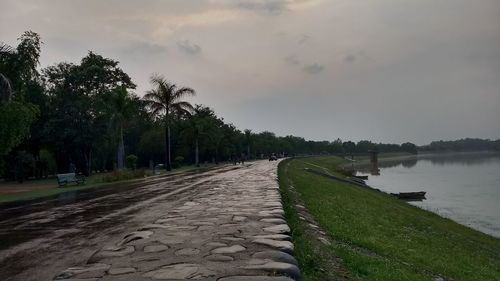 Scenic view of river against sky