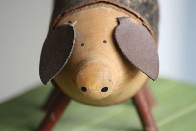 Close-up of wooden  toy