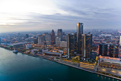 View of city at waterfront