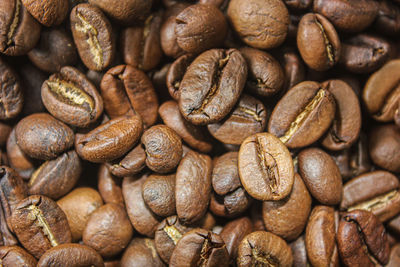 Full frame shot of coffee beans