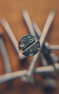 Close-up of metal