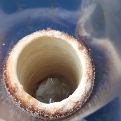 High angle view of coffee