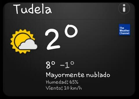 Hoy parece que no llovera y que superamos los 0°C ..UEEE !!