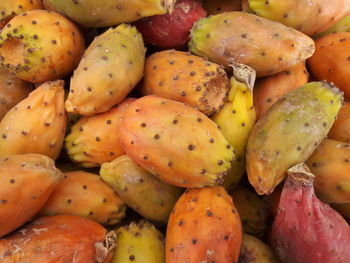 Full frame shot of fruits for sale in market