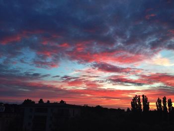 Sunset over landscape