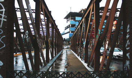 View of bridge in city