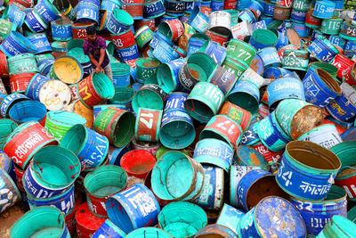 large group of objects