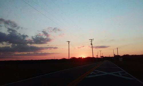 Road at sunset