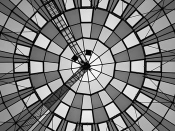 Low angle view of skylight