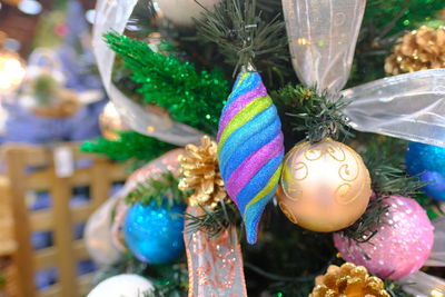 Close-up of christmas decoration