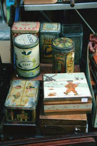 View of market stall