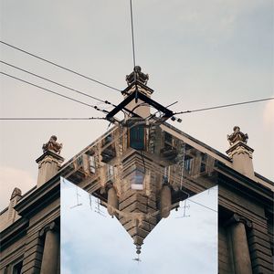 Low angle view of building against sky