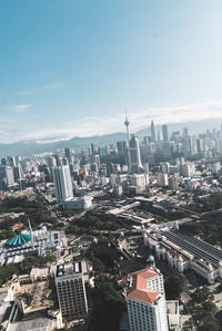 Aerial view of buildings in city