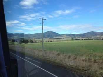 Country road passing through landscape