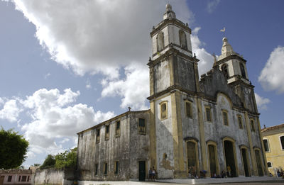 Low angle view of historic building against sky