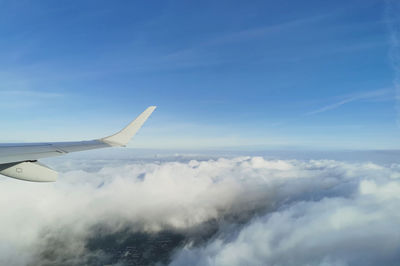 Aerial view of cloudscape against sky