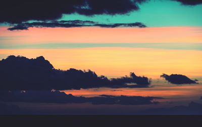 Scenic view of landscape against cloudy sky