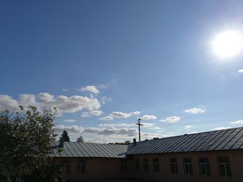 Low angle view of buildings against sky