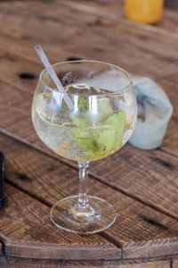 Close-up of drink on table