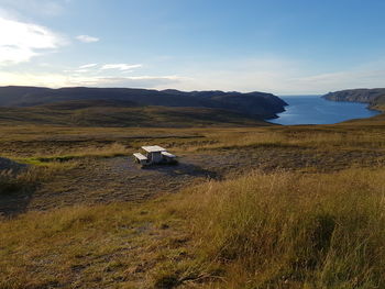 Scenic view of landscape against sky