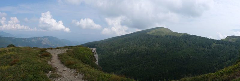 Panoramic view of landscape against sky