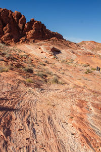 Rock formations in desert