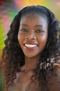 Portrait of a smiling young woman