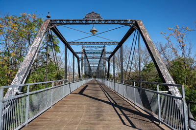 Low angle view of bridge against sky