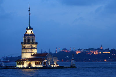 View of buildings in city at waterfront