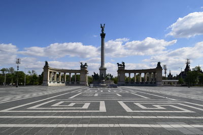 View of historical building against cloudy sky