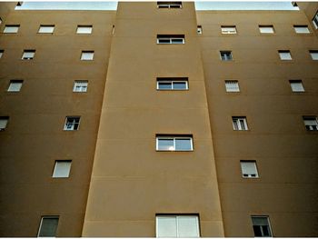 Low angle view of apartment building