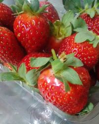 Close-up of strawberries