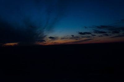 Dramatic sky over landscape