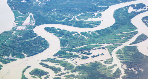 High angle view of landscape