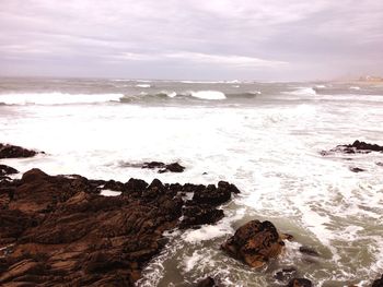 Scenic view of sea against sky