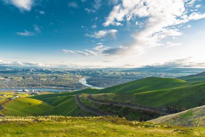 Scenic view of landscape against sky