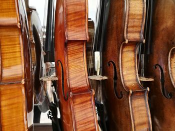 Full frame shot of violins